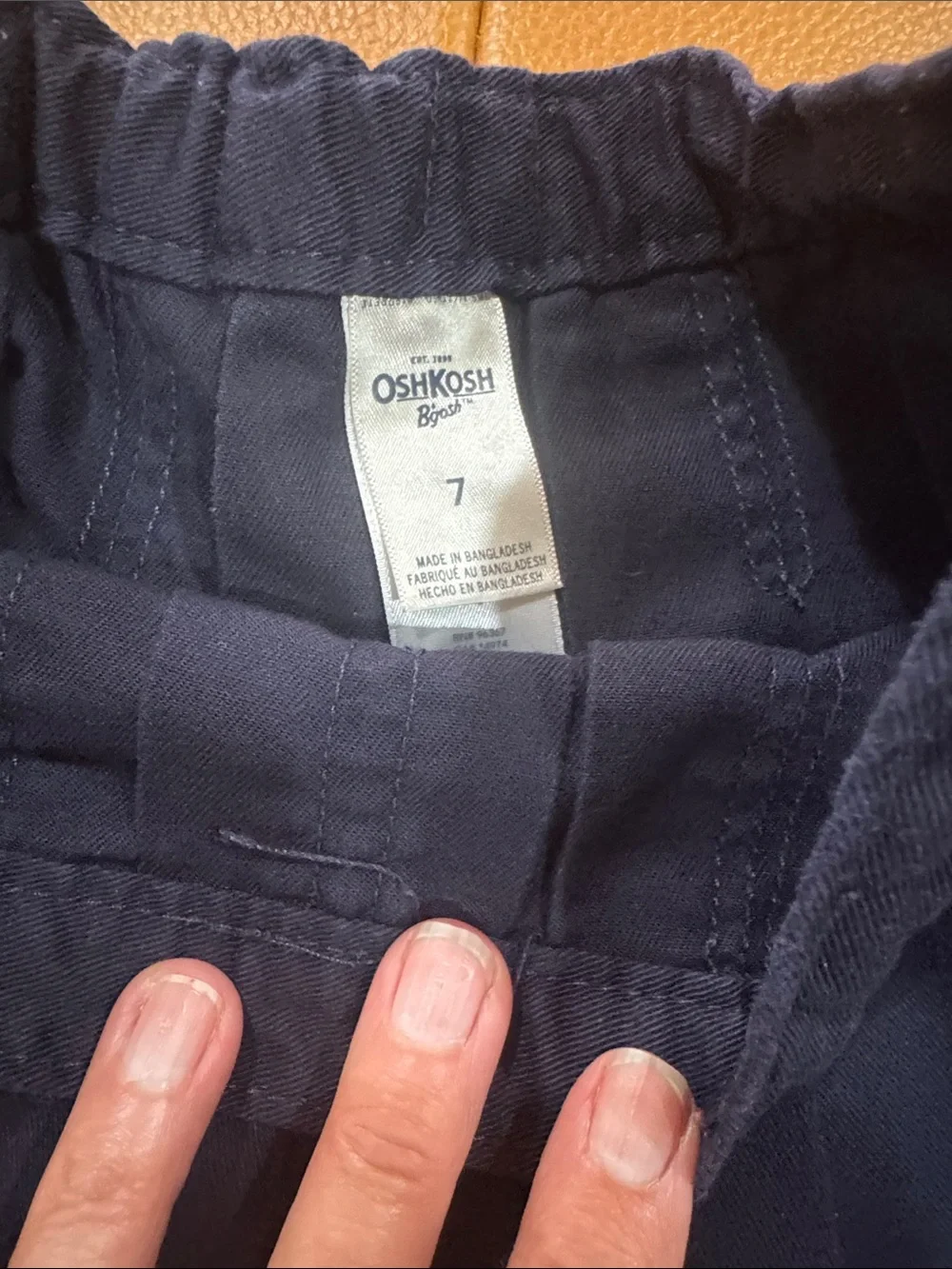 OshKosh B'gosh Navy Pleated Kids Skirt